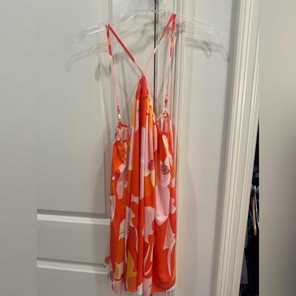 Colorful Floral Strappy Dress